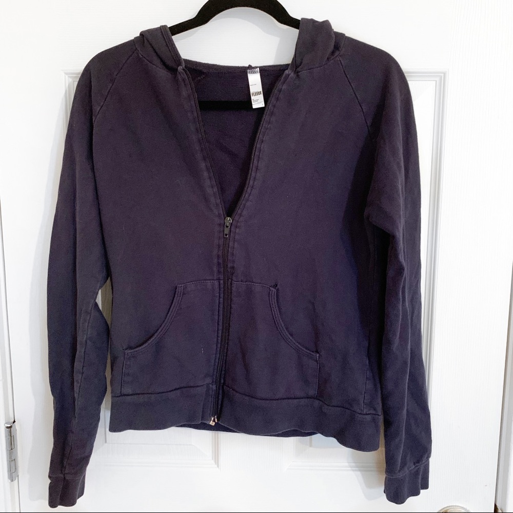 american apparel navy women’s hoodie